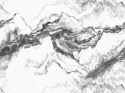 现代新中式山水大理石 白色山水纹理大理石