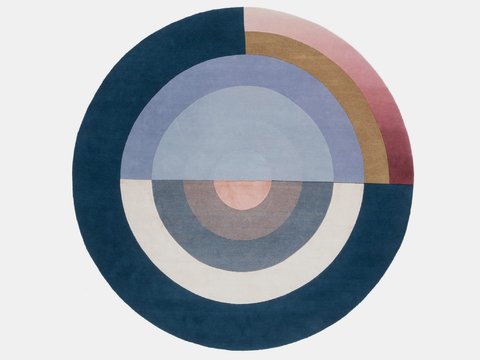 意式轻奢圆形地毯贴图