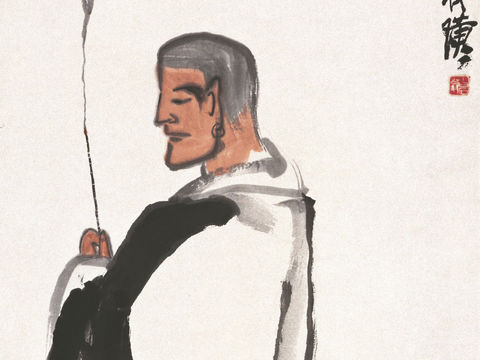  齐白石写意水墨画，近现代水墨画46 