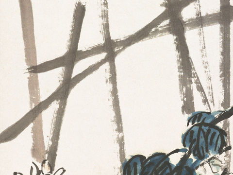 齐白石写意水墨画，近现代水墨画65