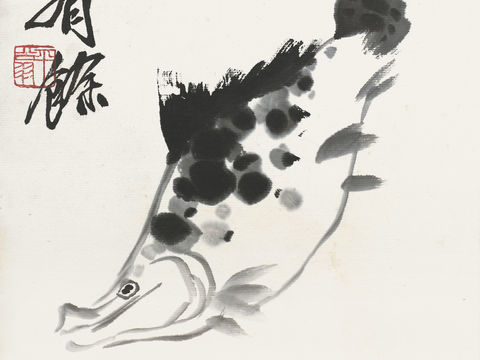  齐白石写意水墨画，近现代水墨画43 (2) 