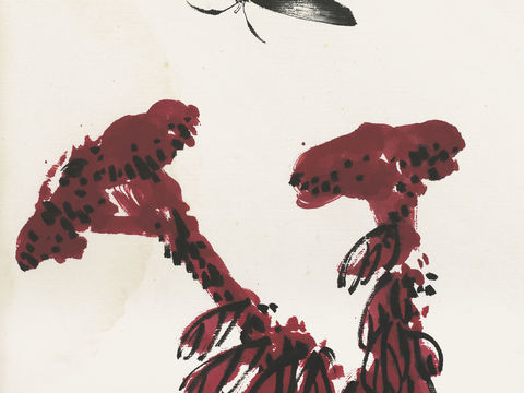 齐白石写意水墨画，近现代水墨画79 (2)