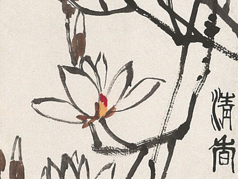  齐白石写意水墨画，近现代水墨画226 