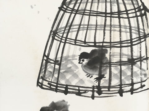  齐白石写意水墨画，近现代水墨画56 (2) 