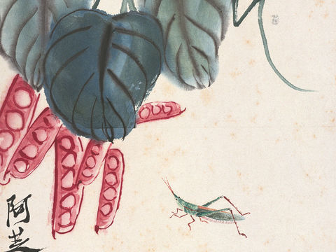  齐白石写意水墨画，近现代水墨画262 