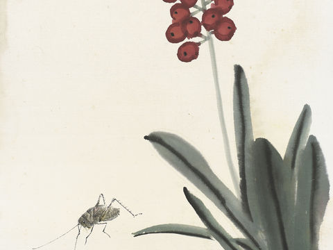 齐白石写意水墨画，近现代水墨画91 (2)