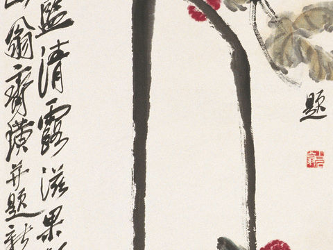  齐白石写意水墨画，近现代水墨画19 