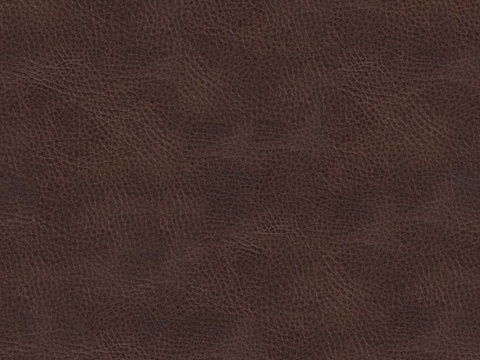 无缝深咖色做旧粗纹皮革