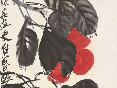  齐白石写意水墨画，近现代水墨画249 