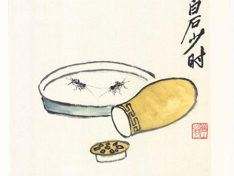 齐白石写意水墨画，近现代水墨画7 (2)