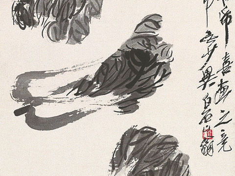  齐白石写意水墨画，近现代水墨画273 