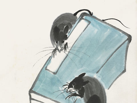 齐白石写意水墨画，近现代水墨画73 (2)