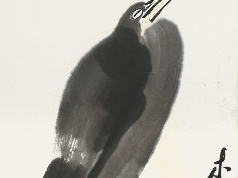 齐白石写意水墨画，近现代水墨画57 (2)