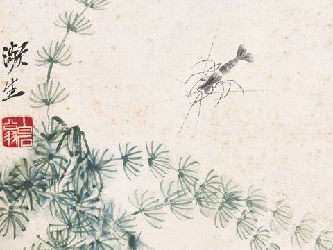  齐白石写意水墨画，近现代水墨画266 