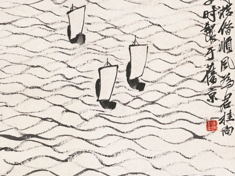  齐白石写意水墨画，近现代水墨画56 