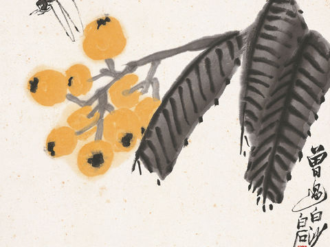 齐白石写意水墨画，近现代水墨画79