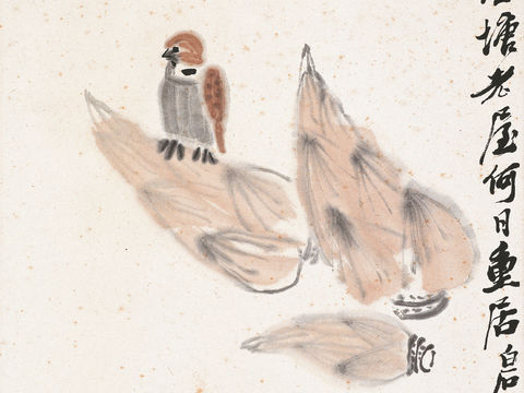  齐白石写意水墨画，近现代水墨画75 