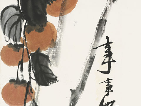 齐白石写意水墨画，近现代水墨画71 (2)