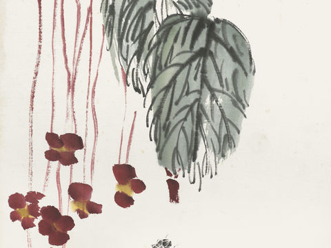  齐白石写意水墨画，近现代水墨画44 (2) 