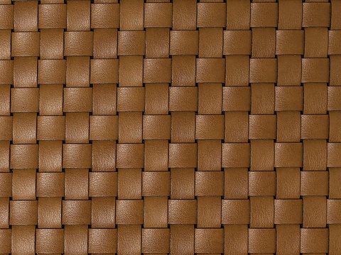  棕色皮革编织贴图 