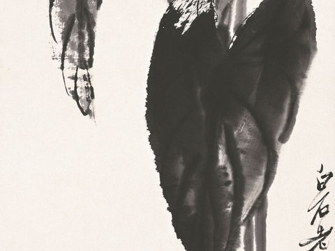 齐白石写意水墨画，近现代水墨画92