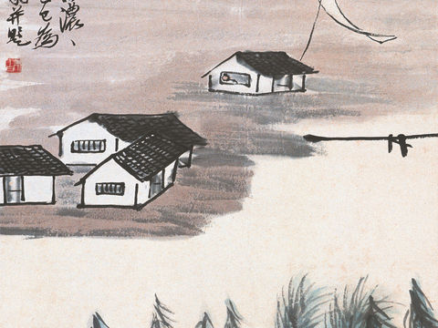 齐白石写意水墨画，近现代水墨画20