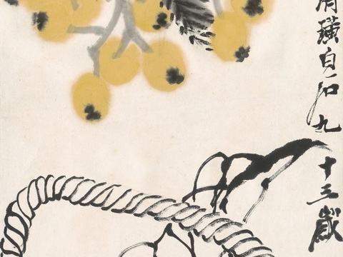 齐白石写意水墨画，近现代水墨画