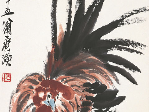 齐白石写意水墨画，近现代水墨画50