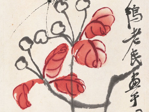  齐白石写意水墨画，近现代水墨画62 