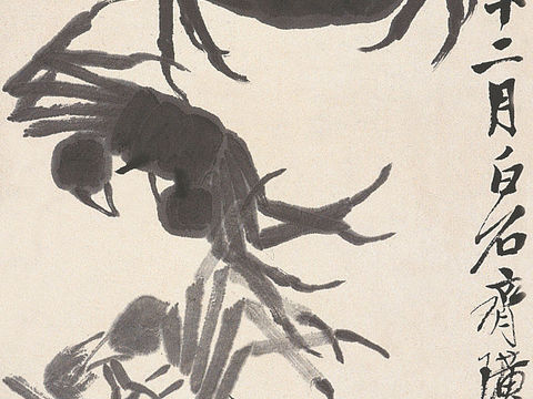  齐白石写意水墨画，近现代水墨画309 