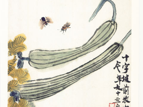  齐白石写意水墨画，近现代水墨画3 (2) 