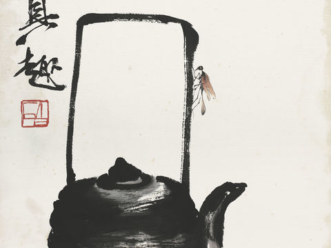 齐白石写意水墨画，近现代水墨画84 (2)