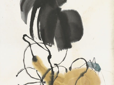  齐白石写意水墨画，近现代水墨画53 (2) 