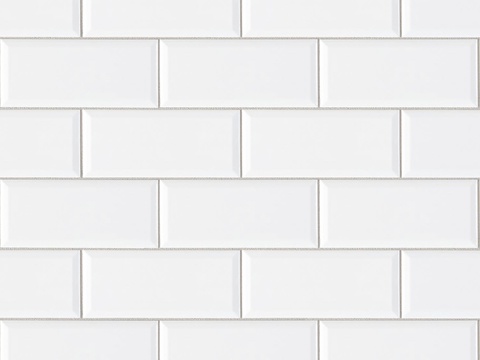 白色错缝拼面包砖