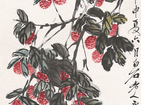  齐白石写意水墨画，近现代水墨画307 