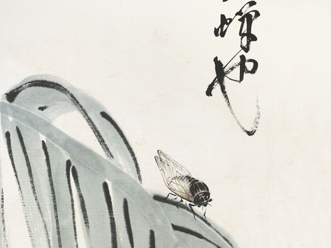 齐白石写意水墨画，近现代水墨画95 (2)