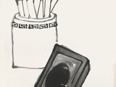 齐白石写意水墨画，近现代水墨画80 (2)