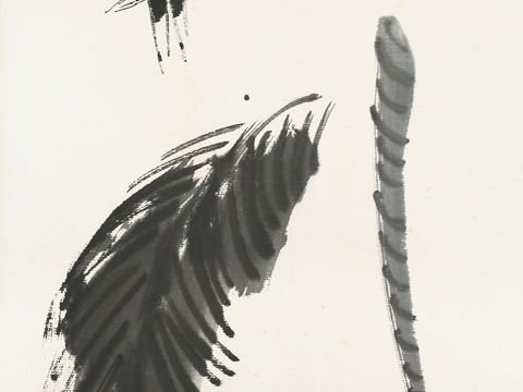 齐白石写意水墨画，近现代水墨画85 (2)