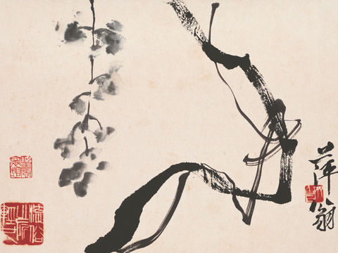 齐白石写意水墨画，近现代水墨画98