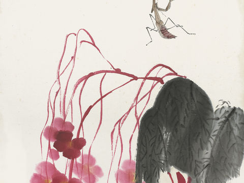 齐白石写意水墨画，近现代水墨画32 (2)