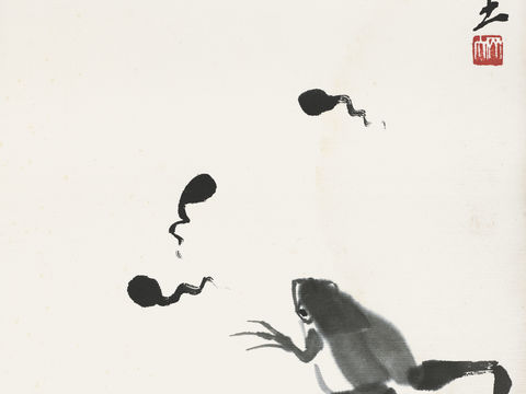 齐白石写意水墨画，近现代水墨画74 (2)