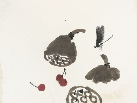 齐白石写意水墨画，近现代水墨画93 (2)