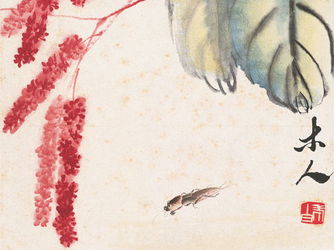  齐白石写意水墨画，近现代水墨画260 