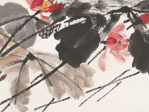  齐白石写意水墨画，近现代水墨画17 