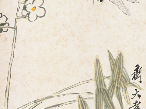  齐白石写意水墨画，近现代水墨画52 