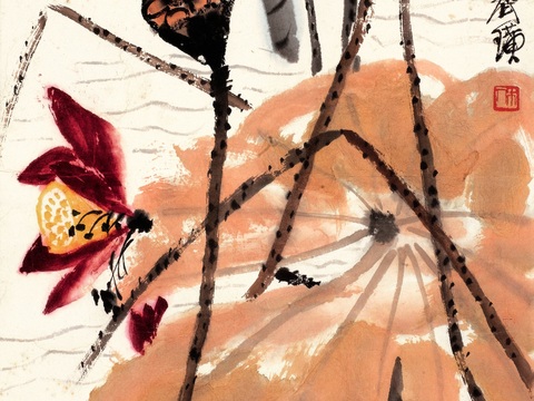 齐白石写意水墨画，近现代水墨画--168