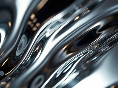 渐变灯箱 灯箱画面 液态金属 液体