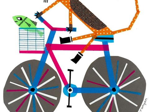  可爱动物手绘，创意童趣插画，猫咪动物插画，治愈系插画，可爱儿 