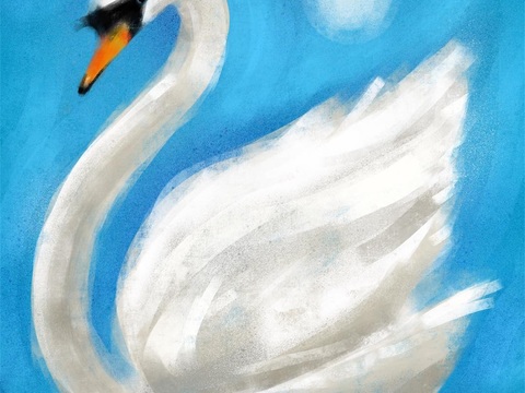  可爱动物手绘，创意童趣插画，猫咪动物插画，治愈系插画，可爱儿 