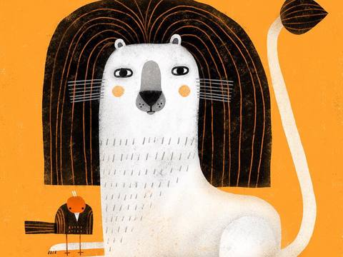  可爱动物手绘，创意童趣插画，猫咪动物插画，治愈系插画，可爱儿 